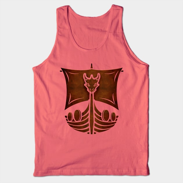 Viking Longship Tank Top by QuickyDesigns